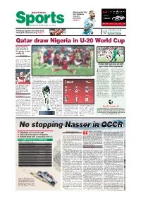 No Stopping Nasser in QCCR
