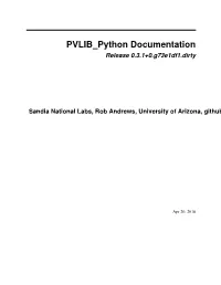 Pvlibprotect T1 Extunderscore Python Documentation