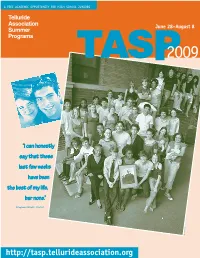 2009 TASP Brochure (Pdf)