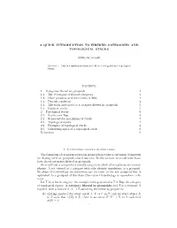 A Quick Introduction to Fibered Categories and Topological Stacks