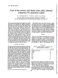 Colectomy for Ulcerative Colitis1