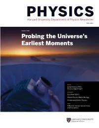 Harvard University Department of Physics Newsletter