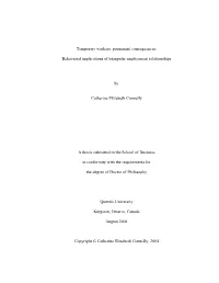 Temporary Workers, Permanent Consequences