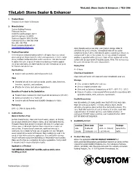 Tilelabоаstone Sealer & Enhancer