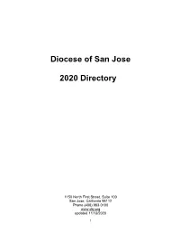Diocese of San Jose 2020 Directory