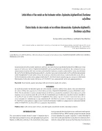 Lethal Effects of Five Metals on the Freshwater Rotifers Asplanchna Brigthwellii and Brachionus Calyciflorus