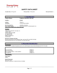 Safety Data Sheet