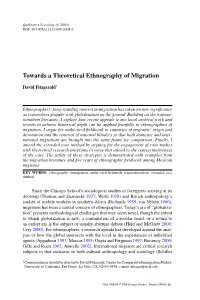 Towards a Theoretical Ethnography of Migration