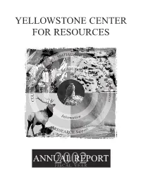 Yellowstone Center for Resources
