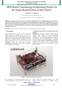 ARM Based Customizing an Operating System for the Single Board System (Cubie-Truck)