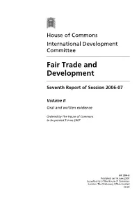 Fair Trade and Development