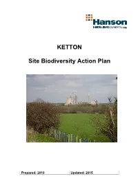 Ketton Quarry, Rutland (OS Map Ref: SK982054 ) Location (Incl