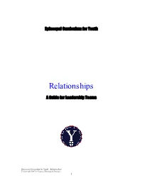 Relationships Guide-Year 1