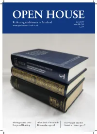Scriptural Reading What Kind of Scotland?