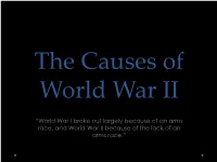 The Causes of World War II