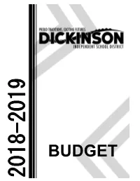 2018-2019 Budget.Pdf