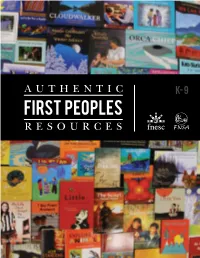 Authentic First Peoples Resources K — 9