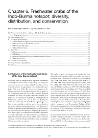Chapter 6. Freshwater Crabs of the Indo-Burma Hotspot: Diversity, Distribution, and Conservation