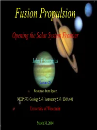 Fusion Propulsion