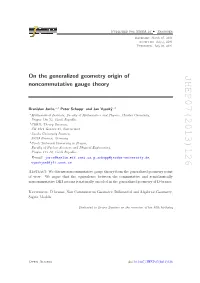 On the Generalized Geometry Origin of Noncommutative Gauge Theory