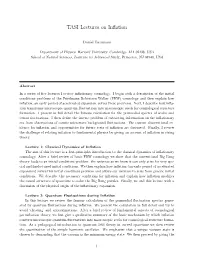 TASI Lectures on Inflation