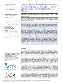 Using the Payback Framework to Evaluate the Outcomes of Pilot