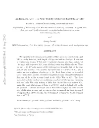 Andromeda VIII-A New Tidally Distorted Satellite Of