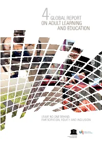 Global Report on Adult Learning and Education (GRALE 4)