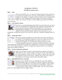 Introduction to Picor-Ice SNAME Presentation Notes Slide 1 – Title Thank You, SNAME Arctic, for Your Kind Invitation to Speak
