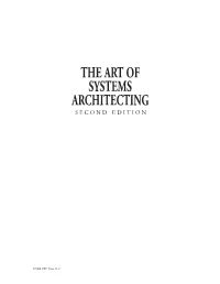 The Art of Systems Architecting Second Edition