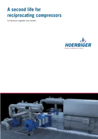 A Second Life for Reciprocating Compressors Compressor Upgrade and Revamp Index