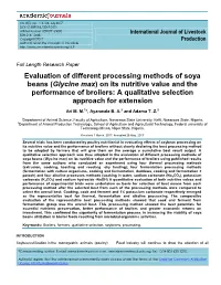 Evaluation of Different Processing Methods Of