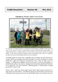 Fosbr Newsletter Number 88 May 2015 Highlighting Pilning's “Ghost”