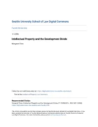 Intellectual Property and the Development Divide