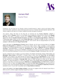 James Hall Counter Tenor