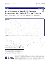 Mosquito‐Repellent Controlled‐Release Formulations for Fighting