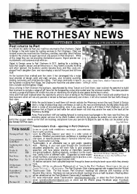 SEPTEMBER 2020 Published at 47 Wickliffe Tce, Port Chalmers Post Returns to Port It's Official! the Ability to Post Your Mail Has Returned to Port Chalmers