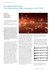 The ARAUCARIA Project – First Observations of Blue Supergiants in NGC 3109