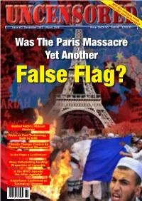 Was the Paris Massacre Yet Another False Flag?