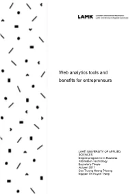 Web Analytics Tools and Benefits for Entrepreneurs