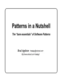 Patterns in a Nutshell
