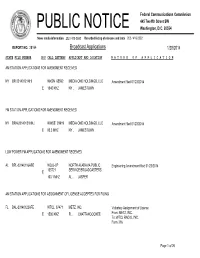 Broadcast Applications 1/28/2014