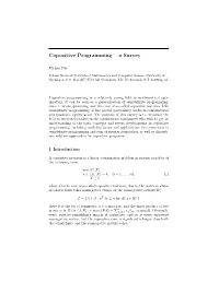 Copositive Programming – a Survey