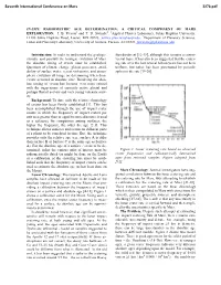 IN-SITU RADIOMETRIC AGE DETERMINATION: a CRITICAL COMPONENT of MARS EXPLORATION. J. B. Plescia1 and T. D. Swindle2, 1Applied