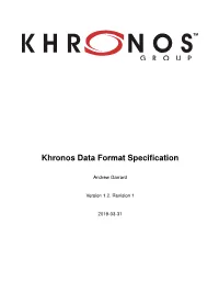 Khronos Data Format Specification
