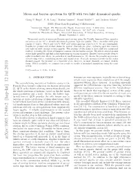 Meson and Baryon Spectrum for QCD with Two Light Dynamical Quarks