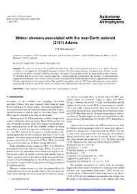 Meteor Showers Associated with the Near-Earth Asteroid (2101) Adonis