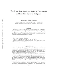 The Pure State Space of Quantum Mechanics As Hermitian Symmetric