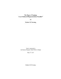 The Rape of Nanjing: Is an Unbiased Representation Possible?