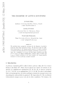 Arxiv:1905.04750V1 [Math.CO] 12 May 2019 -Iesoa Opc Ovxst 6 R Fe Osdrd for Considered